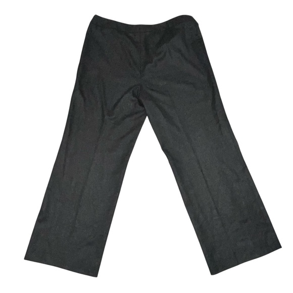 Akris Punto Charcoal Gray Wool Wide Leg Pants size 14